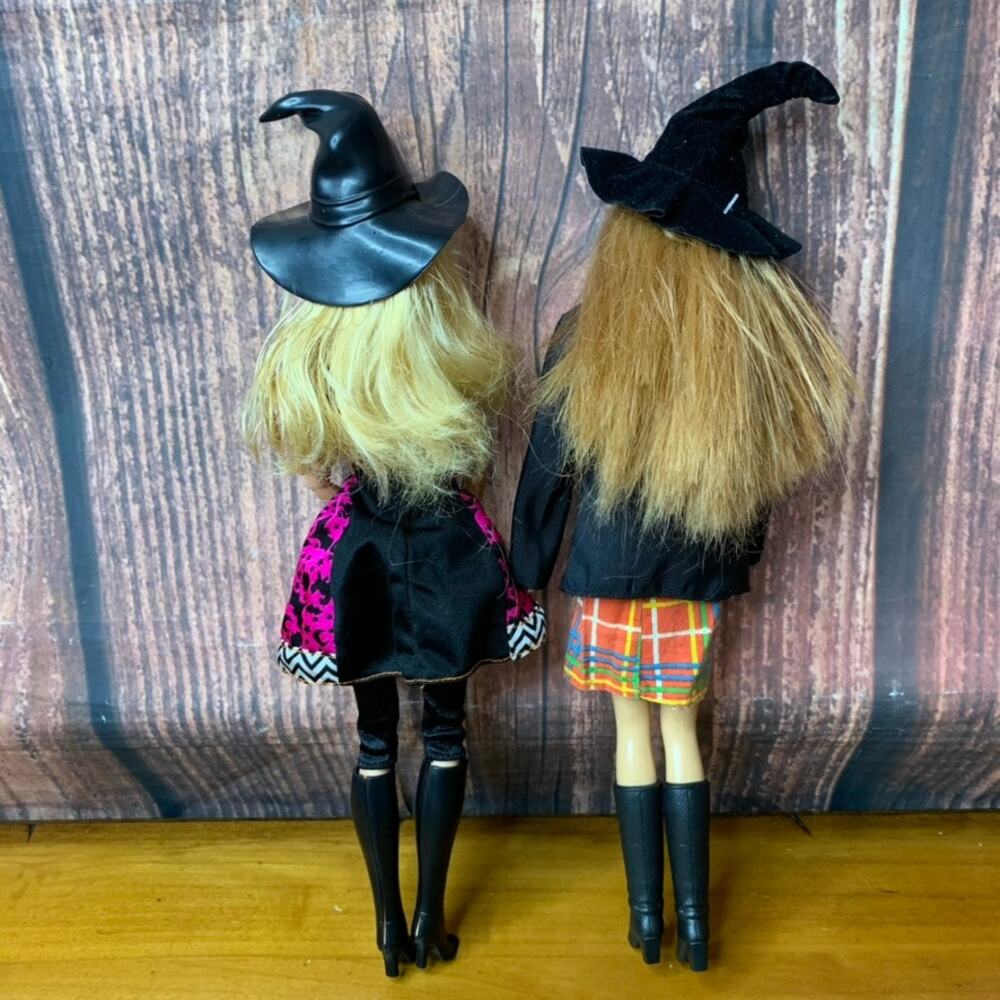 Barbie Halloween Fashion Dolls Lot of 2 Witch Costumes - Picture 2 of 4